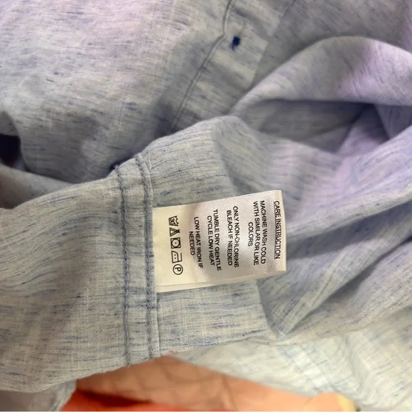 Denim & Flower Ricky Singh light blue button up size large - Picture 6 of 7
